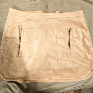 Bcbg suede mini skirt
